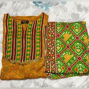 Chinyere Vibrant Orange Patterned Dress